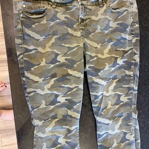 Torrid camo ankle jeans